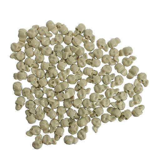 Cabilock 100st Halloween-schädel Außerhalb Halloween-Dekorationen Geist Halloween-Spinnennetz Unheimlich Spinnweben Halloween-Dekorationen Halloween-solarleuchten Gruselig Beige Plastik von Cabilock