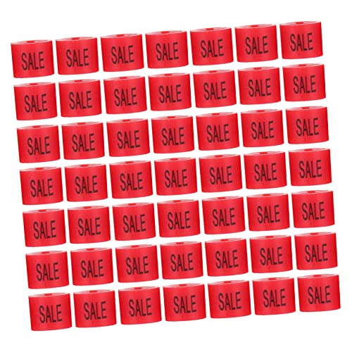 Cabilock 100stücke Bunte Kleiderbügel Verkaufsetiketten Kunststoff Farbcode Markierungen Für Einfache Preisgestaltung Und Sortierung Geschäften Rot von Cabilock