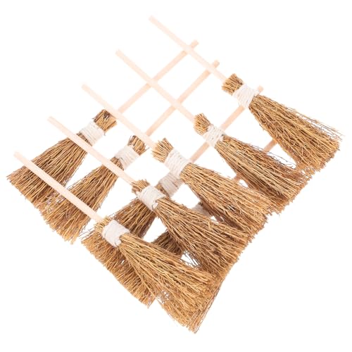 Cabilock 10St Halloween-Besen Geburtstagsgeschenk Halloween Dekoration Halloween Miniaturbesen Tischdekoration Landschaftsdekoration gefälscht Schlag Mini-Hausbesen kleine Hausbesen Holz Cabilock 10St Halloween-Besen Geburtstagsgeschenk Halloween Dekoration Halloween Miniaturbesen Tischdekoration Landschaftsdekoration gefälscht Schlag Mini-Hausbesen kleine Hausbesen Holz von Cabilock