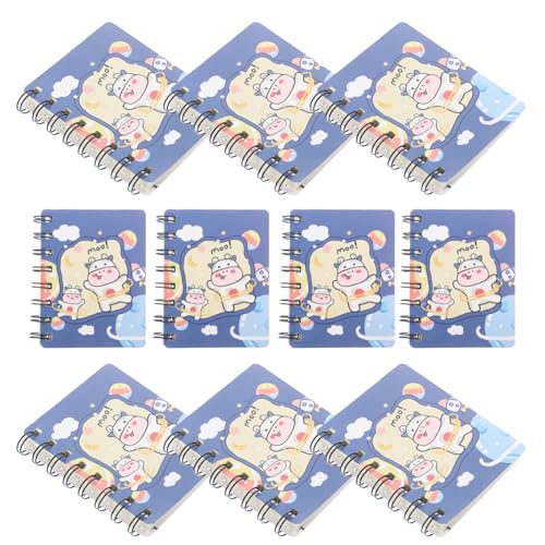 Cabilock 10 Stücke Cartoon Kuh Spirale Notebook Tragbare Planer Notizblock Für Studenten Lehrer Büro von Cabilock