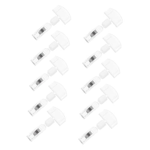 Cabilock 10Stücke Preisschild Clips aus Kunststoff Transparent für Werbung und Etikettenhalter Einzelhandel und Supermärkten Vielseitig Einsetzbar für Menüs und Fotos von Cabilock