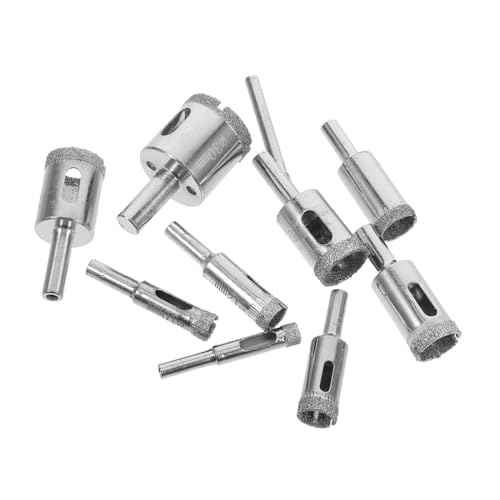 Cabilock 10er Set Bohrer Für Keramikfliesen Porzellanbohrer Keramikbohrer Für Fliesen Bohrer Zum Bohren Von Fliesen Bohrer Zum Bohren Von Wänden Glasbohrer Bohrbits Legierter Stahl Silver von Cabilock