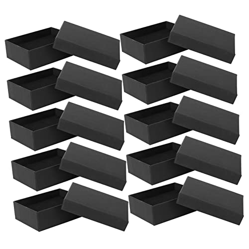 Cabilock 10stücke Schmuckverpackungsbox Aus Karton Für Ohrringe Und Halsketten Schwarz Klassisch Mehrzweck-schmuckschatulle Schmuckbox Aufbewahrungsbox Cabilock 10stücke Schmuckverpackungsbox Aus Karton Für Ohrringe Und Halsketten Schwarz Klassisch Mehrzweck-schmuckschatulle Schmuckbox Aufbewahrungsbox von Cabilock