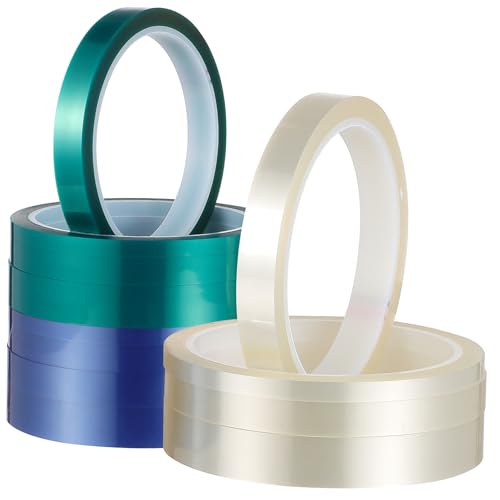 Cabilock 12 Rollen Hitzebeständiges Klebeband für Sublimation und Elektronik Hochtemperatur Tape für DIY Projekte Optimal für Druck und Schutz von Bauteilen von Cabilock