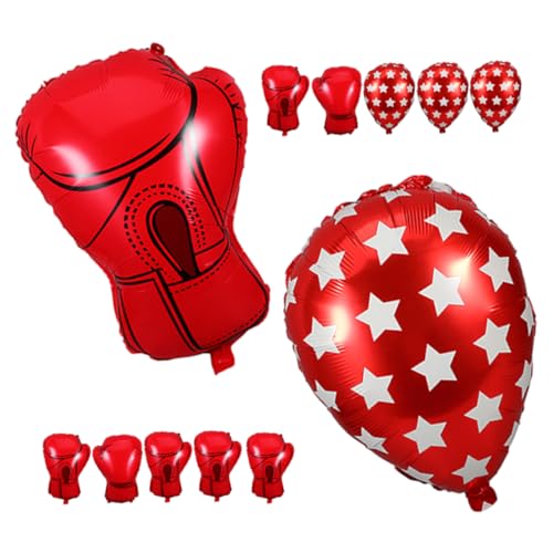 Cabilock 12 Stück Boxhandschuh Förmige Luftballons Aufblasbare Boxhandschuhe für Wrestling Party Dekorationen Sport Themen Geburtstagsfeiern für Einzigartige Partygeschenke von Cabilock