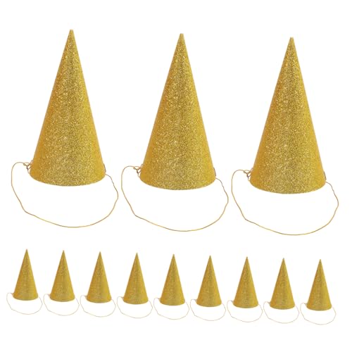 Cabilock 12 Stück Glitzer Partyhüte für Erwachsene Triangel Geburtstagsmützen Gold mit Ribbons für Fesselnde Feiern und Anlässe Zufällige Farbe Zufällige Farbe Cabilock 12 Stück Glitzer Partyhüte für Erwachsene Triangel Geburtstagsmützen Gold mit Ribbons für Fesselnde Feiern und Anlässe Zufällige Farbe Zufällige Farbe von Cabilock