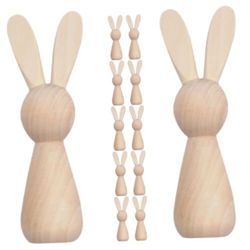 Cabilock Bastelset Unfertige Hasen-Ornamente Aus Holz Osterdekoration Zum Bemalen Cabilock Bastelset Unfertige Hasen-Ornamente Aus Holz Osterdekoration Zum Bemalen von Cabilock