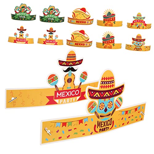 Cabilock Partyhüte Aus Papier mit Mexikanischem Thema für Fiesta-karnevalsdekorationen Zum Cinco de Mayo Cabilock Partyhüte Aus Papier mit Mexikanischem Thema für Fiesta-karnevalsdekorationen Zum Cinco de Mayo von Cabilock