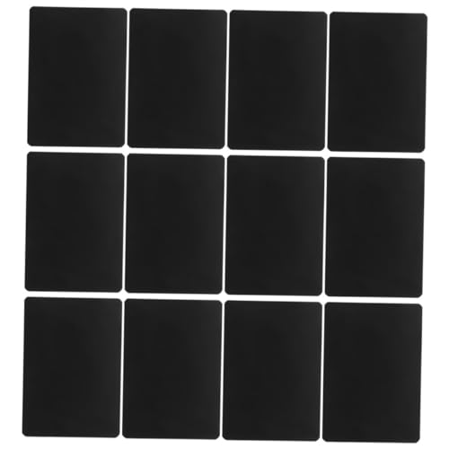 Cabilock 12 Stück Preisschild Supermarktpreis Zeichen anzeigen Mini-Boards Stichworte Bretter Hängeanhänger für Körbe Etikett für den Einzelhandel Tafeln zeichnen Abs Black von Cabilock