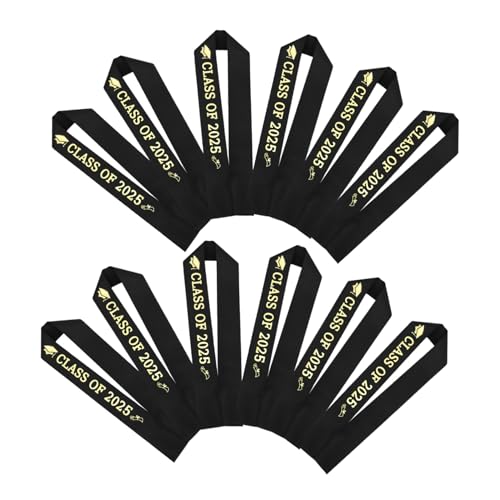 Cabilock 12 Stück Teiliges Abschlussfeier Schärpen aus Satin mit Goldgeprägten Buchstaben Vielseitiger Schultergurt für Schülerfeiern und Festliche Abschlussdekorationen Cabilock 12 Stück Teiliges Abschlussfeier Schärpen aus Satin mit Goldgeprägten Buchstaben Vielseitiger Schultergurt für Schülerfeiern und Festliche Abschlussdekorationen von Cabilock