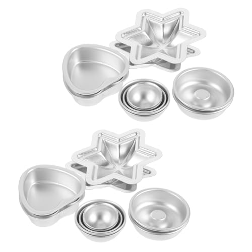 Cabilock 12 Stück Teiliges Aluminium Halbkugel Kuchenform Herzförmige Backform für Diy Badebomben und Seifenherstellung für Cafés Bäckereien und Kreative Küchenprojekte Cabilock 12 Stück Teiliges Aluminium Halbkugel Kuchenform Herzförmige Backform für Diy Badebomben und Seifenherstellung für Cafés Bäckereien und Kreative Küchenprojekte von Cabilock