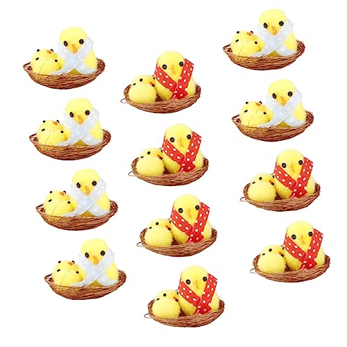 Cabilock 12 Stück Teiliges Gelbe Mini Küken Osterdekorationen Praktische und Lustige Partyornamente Realistische Kleine Hühnerfiguren als Fotorequisiten und Diy Mikro Landschaft Zubehör Cabilock 12 Stück Teiliges Gelbe Mini Küken Osterdekorationen Praktische und Lustige Partyornamente Realistische Kleine Hühnerfiguren als Fotorequisiten und Diy Mikro Landschaft Zubehör von Cabilock