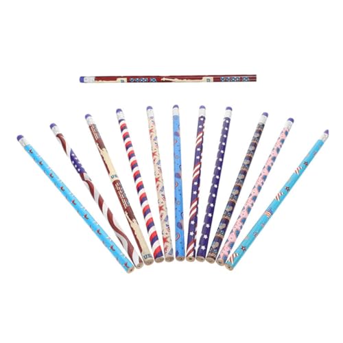 Cabilock 12 Stück Teiliges Holzbleistifte mit Amerikanischer Flagge und Radiergummi Bruchsicherer Kern Leicht und für Schule Büro Partygeschenke und Patriotische Anlässe Cabilock 12 Stück Teiliges Holzbleistifte mit Amerikanischer Flagge und Radiergummi Bruchsicherer Kern Leicht und für Schule Büro Partygeschenke und Patriotische Anlässe von Cabilock