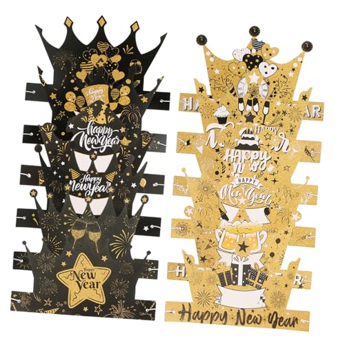 Cabilock 12 Stück Teiliges Neujahrs Papierhut Bunte Partyhüte aus Papier Festliche Kopfbedeckung für Silvesterfeiern Happy Year Dekoration Partyzubehör für Neujahrsfeiern Cabilock 12 Stück Teiliges Neujahrs Papierhut Bunte Partyhüte aus Papier Festliche Kopfbedeckung für Silvesterfeiern Happy Year Dekoration Partyzubehör für Neujahrsfeiern von Cabilock