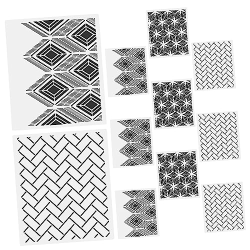 Cabilock 12 Stück Teiliges Set Torten Schablonen Diy Fondant Dekoration Vorlagen für Kuchen Kekse und Süßigkeiten für Hochzeiten Geburtstage und Feierlichkeiten von Cabilock