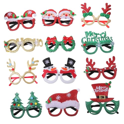 Cabilock 12 Stück Teiliges Set Weihnachtsbrille Lustige Xmas Partybrillen für Festliche Feiern Foto Requisiten zur Weihnachtsdekoration und Unvergesslichen Erinnerungen Cabilock 12 Stück Teiliges Set Weihnachtsbrille Lustige Xmas Partybrillen für Festliche Feiern Foto Requisiten zur Weihnachtsdekoration und Unvergesslichen Erinnerungen von Cabilock
