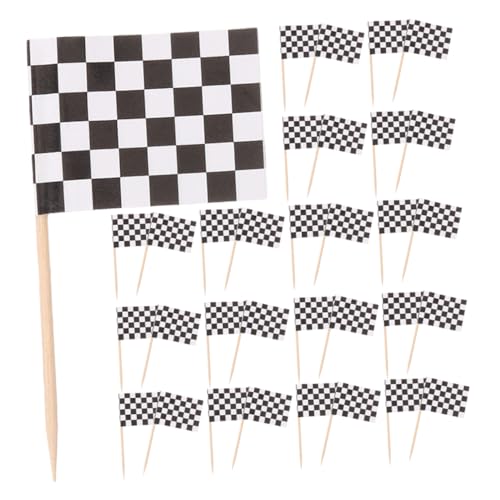 Cabilock 120 Stück Cupcake Topper Mit Rennflagge – Zielflagge Kuchenspieße Zahnstocher Für Themenpartys Babypartys Geburtstagspartys Dekorationen Cabilock 120 Stück Cupcake Topper Mit Rennflagge – Zielflagge Kuchenspieße Zahnstocher Für Themenpartys Babypartys Geburtstagspartys Dekorationen von Cabilock