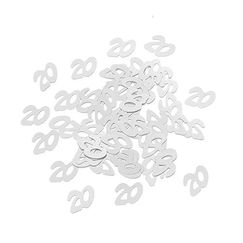 Cabilock 1200 Stück Party-konfetti Zahl 20 Silberfarben Deko-konfetti Für Hochzeit Jahrestag Firmenfeier Einzigartige Tischdeko Wiederverwendbare Dekoration Cabilock 1200 Stück Party-konfetti Zahl 20 Silberfarben Deko-konfetti Für Hochzeit Jahrestag Firmenfeier Einzigartige Tischdeko Wiederverwendbare Dekoration von Cabilock