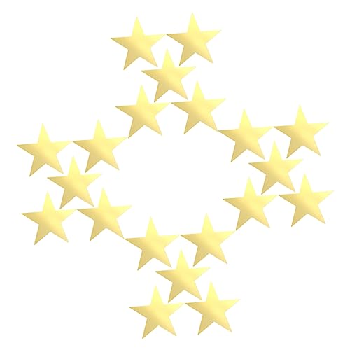 Cabilock 120St Pentagramm-Partydekoration namensschilder namenschild glänzende Sternausschnitte Sterne aus metallischem Karton Sternform schmücken Werbetafel Konfetti 15c Signaturtafel von Cabilock