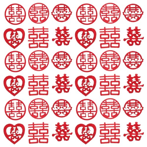 Cabilock Hochzeitstisch Konfettis Streudekorationen 120 Stück Charakter Konfetti Hochzeit für Chinesische Hochzeit Cabilock Hochzeitstisch Konfettis Streudekorationen 120 Stück Charakter Konfetti Hochzeit für Chinesische Hochzeit von Cabilock