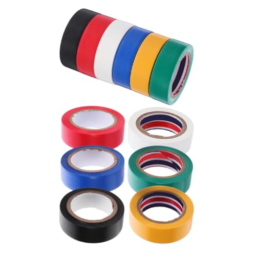 Cabilock 12Rollen Farbiges Isolierband Klebeband für Elektroanwendungen Hitzebeständiges Isolierband Vielseitig Einsetzbar für Heim Cabilock 12Rollen Farbiges Isolierband Klebeband für Elektroanwendungen Hitzebeständiges Isolierband Vielseitig Einsetzbar für Heim von Cabilock