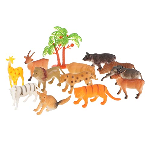Cabilock 12st Tiermodell Spielzeuge Lernspielzeug Waldkuchendekorationen Modelle Von Wilden Waldtieren Elefantenfiguren Miniaturtiere Giraffenfiguren Plastik Kleine Tiere Kind Ozean von Cabilock