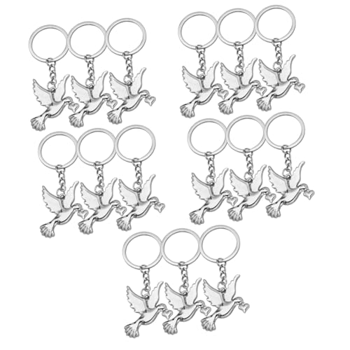 Cabilock 15 Stück Schlüsselanhänger Schultasche Schlüsselanhänger Dekoration Metall Taube Schlüsselanhänger Anhänger Festliches Geschenk Taube Schlüsselanhänger Ornament Cabilock 15 Stück Schlüsselanhänger Schultasche Schlüsselanhänger Dekoration Metall Taube Schlüsselanhänger Anhänger Festliches Geschenk Taube Schlüsselanhänger Ornament von Cabilock