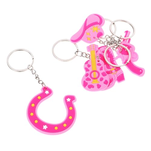 Cabilock 15 Stück Teiliges Cowgirl Schlüsselanhänger mit PVC Anhänger Kreative Cartoon Schlüsselringe Dekorativ für Rucksack Handtasche und Robust und Stilvoll Cabilock 15 Stück Teiliges Cowgirl Schlüsselanhänger mit PVC Anhänger Kreative Cartoon Schlüsselringe Dekorativ für Rucksack Handtasche und Robust und Stilvoll von Cabilock