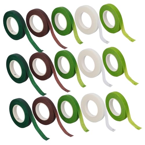 Cabilock 15 Stück Teiliges Floristenband Selbstklebendes Blumenband Farben Flexibles Kreppband für Blumenarrangements Straußbindung Kunstblumen Trockenblumen Diy Bastelbedarf Cabilock 15 Stück Teiliges Floristenband Selbstklebendes Blumenband Farben Flexibles Kreppband für Blumenarrangements Straußbindung Kunstblumen Trockenblumen Diy Bastelbedarf von Cabilock