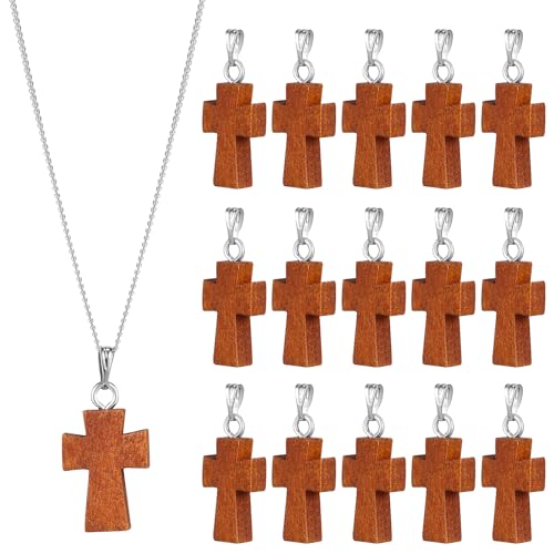 15Stücke Holz Kreuz Anhänger Kreuz Anhänger Charms Schmuckanhänger Damen Herren Kreuzanhänger Kettenanhänger Segen Kreuz Charm für DIY Halskette Schmuck Zubehör Taufe Kommunion 15Stücke Holz Kreuz Anhänger Kreuz Anhänger Charms Schmuckanhänger Damen Herren Kreuzanhänger Kettenanhänger Segen Kreuz Charm für DIY Halskette Schmuck Zubehör Taufe Kommunion von Cabilock
