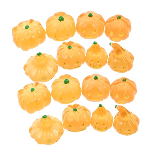 Cabilock 16 Stück Teiliges Leuchtender Mini Kürbisfiguren aus Harz Nachtleuchtende Halloween Deko Kreative Kleine Kürbisse für Party Tisch Mikro Landschaft und Auto Vielseitige Herbst Cabilock 16 Stück Teiliges Leuchtender Mini Kürbisfiguren aus Harz Nachtleuchtende Halloween Deko Kreative Kleine Kürbisse für Party Tisch Mikro Landschaft und Auto Vielseitige Herbst von Cabilock