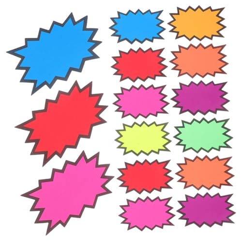Cabilock 160Stücke Papierschilder Fluoreszierende Preisschilder Für Einzelhandel Schulveranstaltungen Langlebig Individuell Beschriftbar von Cabilock