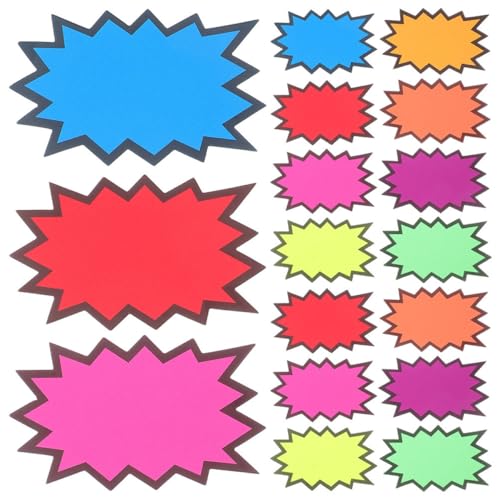 Cabilock 160pcs Farbenfrohe Pop -werbung Fluoreszenz Burst Tags Einzelhandelsverkaufsetiketten Mit -design Leere Zeichen Für Supermarkt Garagenverkauf Cabilock 160pcs Farbenfrohe Pop -werbung Fluoreszenz Burst Tags Einzelhandelsverkaufsetiketten Mit -design Leere Zeichen Für Supermarkt Garagenverkauf von Cabilock