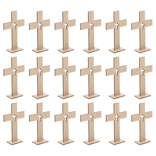 Cabilock 18 Holzkreuze Zum Basteln – Kreuzförmige Ornamente, Tischdekoration Für Ostern, Partys, Taufen, Erstkommunion, Kirchendekoration Cabilock 18 Holzkreuze Zum Basteln – Kreuzförmige Ornamente, Tischdekoration Für Ostern, Partys, Taufen, Erstkommunion, Kirchendekoration von Cabilock