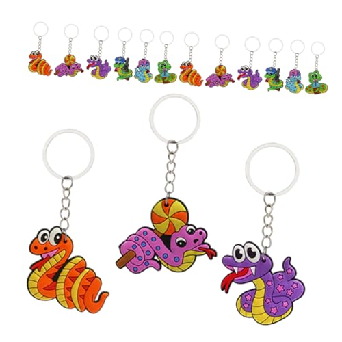 Cabilock 18 Stück Kreative Cartoon Schlange Schlüsselanhänger Schlüsselanhänger für Kinder Partygeschenke Taschenanhänger für Schule Auffällige Design Cabilock 18 Stück Kreative Cartoon Schlange Schlüsselanhänger Schlüsselanhänger für Kinder Partygeschenke Taschenanhänger für Schule Auffällige Design von Cabilock