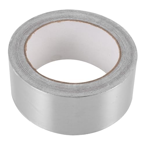 Cabilock 1Rolle Aluminiumfolien Dichtungsband Hitzebeständiges Selbstklebendes Klebeband Silbernes Klebeband für Trocknerentlüftung Abdichten Isolieren Vielseitig Einsetzbar von Cabilock