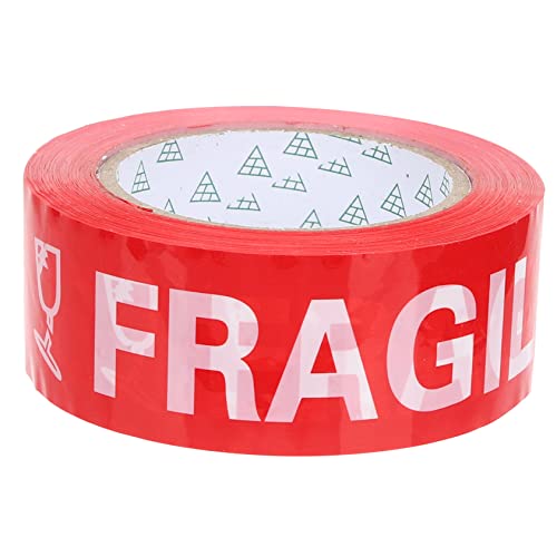Cabilock 1Rolle Klebeband Selbstklebendes Warnband für Zerbrechliche Hochwertiges Langlebiges Verpackungsband für Sicheren Versand für Kartons Kisten von Cabilock