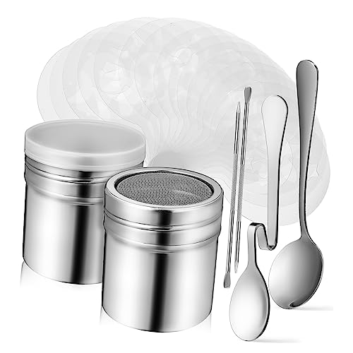 Cabilock 1Satz Teiliges Dekorationsschablonen Set Mit Schablonen Puderzuckerstreuern Latte Art Pins Und Kaffeelöffeln Für Kreative Kaffeekunst Cabilock 1Satz Teiliges Dekorationsschablonen Set Mit Schablonen Puderzuckerstreuern Latte Art Pins Und Kaffeelöffeln Für Kreative Kaffeekunst von Cabilock