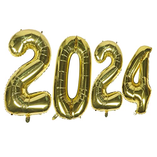 Cabilock 1Satz Zahlenballons Aus Aluminiumfolie Für Silvester Und Neujahr Partydekorationen Luftballons Für Festliche Anlässe Wiederverwendbar Und Langlebig von Cabilock