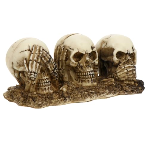 Cabilock 1Stk DREI Keine Skelett Geister Schädel für Frauen Halloween-Dekorationen Schädel Halloween Halloween assecoires weihnachtsdeko Halloween-Ornament aus Harz Schädelschmuck Cabilock 1Stk DREI Keine Skelett Geister Schädel für Frauen Halloween-Dekorationen Schädel Halloween Halloween assecoires weihnachtsdeko Halloween-Ornament aus Harz Schädelschmuck von Cabilock