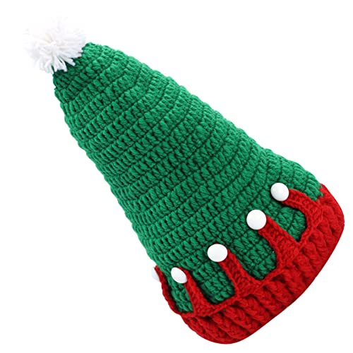 Cabilock 1Stk Strickmütze kindermütze caps für weihnachten weihnacjtsdeko christmas decoration warme Wintermütze Weihnachtsmannmütze warme weihnachtsmütze Garn rot Cabilock 1Stk Strickmütze kindermütze caps für weihnachten weihnacjtsdeko christmas decoration warme Wintermütze Weihnachtsmannmütze warme weihnachtsmütze Garn rot von Cabilock