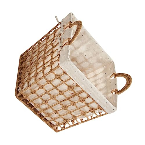 Cabilock 1Stück Schmutzige Wäsche aus Geflochtenem Juteseil Praktischer Aufbewahrungskorb für Badezimmer Waschküche Schlafzimmer Griffdesign und Großem Fassungsvermögen Cabilock 1Stück Schmutzige Wäsche aus Geflochtenem Juteseil Praktischer Aufbewahrungskorb für Badezimmer Waschküche Schlafzimmer Griffdesign und Großem Fassungsvermögen von Cabilock