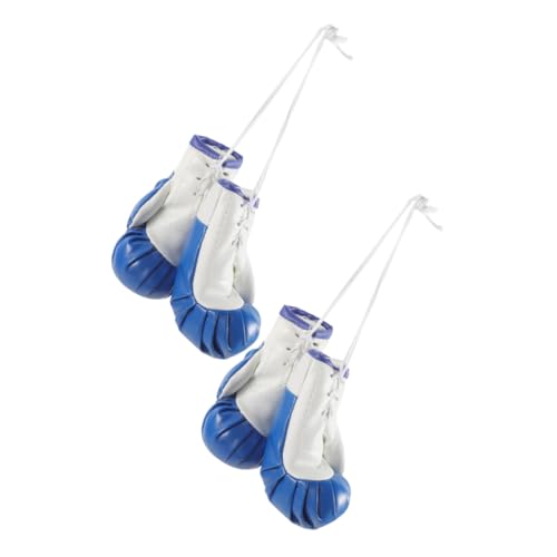 Cabilock 2 Paare Mini Boxhandschuhe Anhänger Punching Gloves für Taschen Schlüssel und Autos Leichtes und Sicheres Material Verarbeitung von Cabilock