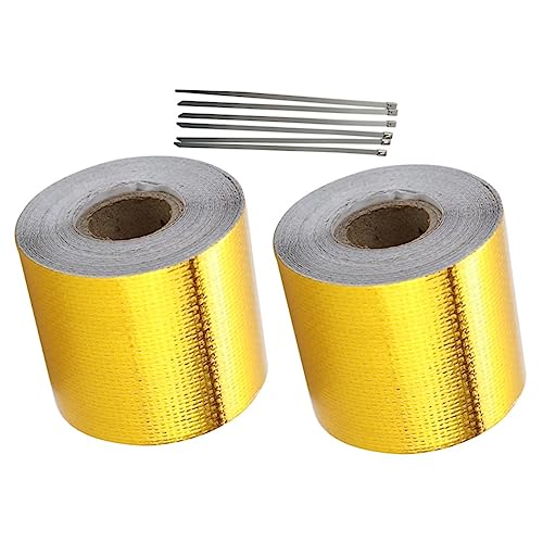 Cabilock 2 Rollen Folienband im Freien Fenster wasserdichtes Band Schutz Streifen hoch dicker klebeband Fugendichtband selbstklebendes Dichtungsband Butylkautschuk Golden Cabilock 2 Rollen Folienband im Freien Fenster wasserdichtes Band Schutz Streifen hoch dicker klebeband Fugendichtband selbstklebendes Dichtungsband Butylkautschuk Golden von Cabilock