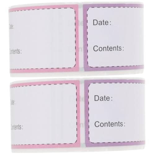 Cabilock 2 Rollen Food -Label -Aufkleber Farbgrößenaufkleber Kühlschranketiketten Name für Gefrieretiketten lassen sich leicht abziehen Etiketten einfrieren Papier Colorful Cabilock 2 Rollen Food -Label -Aufkleber Farbgrößenaufkleber Kühlschranketiketten Name für Gefrieretiketten lassen sich leicht abziehen Etiketten einfrieren Papier Colorful von Cabilock