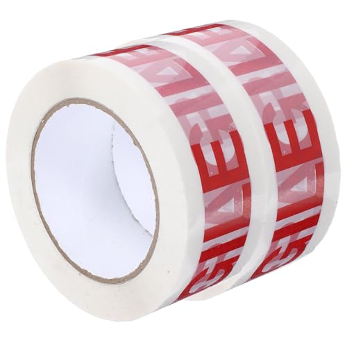 Cabilock 2 Rollen Fragile Packband Weißes Klebeband mit Roter Warnhinweis Starkes Reißfestes Verpackungsband für Zerbrechliche Pakete Versand Umzug Kartons Small Business Cabilock 2 Rollen Fragile Packband Weißes Klebeband mit Roter Warnhinweis Starkes Reißfestes Verpackungsband für Zerbrechliche Pakete Versand Umzug Kartons Small Business von Cabilock