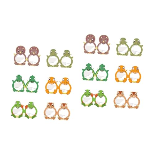 Cabilock 2 Sätze Dinosaurier Geburtstagsbrille Lustige Papierbrille Für Kindergeburtstag Dinosaurier Mottoparty Deko Kreative Fotorequisiten Bunte Brillen Für Feiern 6 Stück * 2 von Cabilock