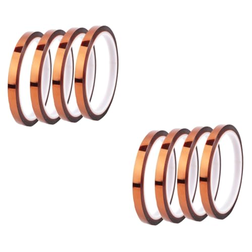 Cabilock 2 Sätze Hochtemperaturbeständiges Klebeband Hitzebeständiges Band Hochtemperaturband Wärmeband 4 Rollen * 2 Cabilock 2 Sätze Hochtemperaturbeständiges Klebeband Hitzebeständiges Band Hochtemperaturband Wärmeband 4 Rollen * 2 von Cabilock