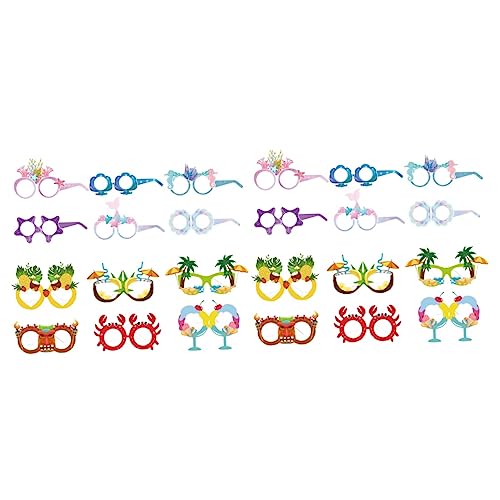 Cabilock 2 Sätze Meerjungfrau Sonnenbrillen Kreative Partybrillen Für Sommerfestivals Kindergeburtstage Und Fotorequisiten Bunte Und Stilvolle Accessoires Für Unvergessliche 12 Stück * 2 von Cabilock