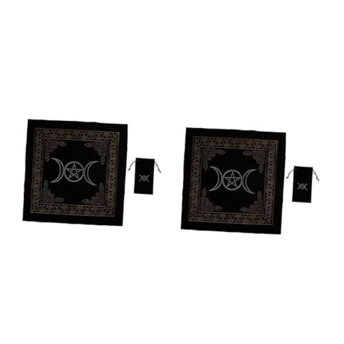 Cabilock 2 Sätze Tarot Tischdecke Set aus Hochwertigem Velours mit Aufbewahrungstasche für Tarotkarten für Zuhause oder Unterwegs Strapazierfähig und Schmutzabweisend für Tarotliebhaber und Cabilock 2 Sätze Tarot Tischdecke Set aus Hochwertigem Velours mit Aufbewahrungstasche für Tarotkarten für Zuhause oder Unterwegs Strapazierfähig und Schmutzabweisend für Tarotliebhaber und von Cabilock